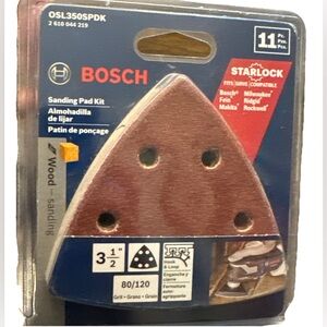 Bosch Sanding Pad Kit with Starlock 3 1/2”  11 pcs.